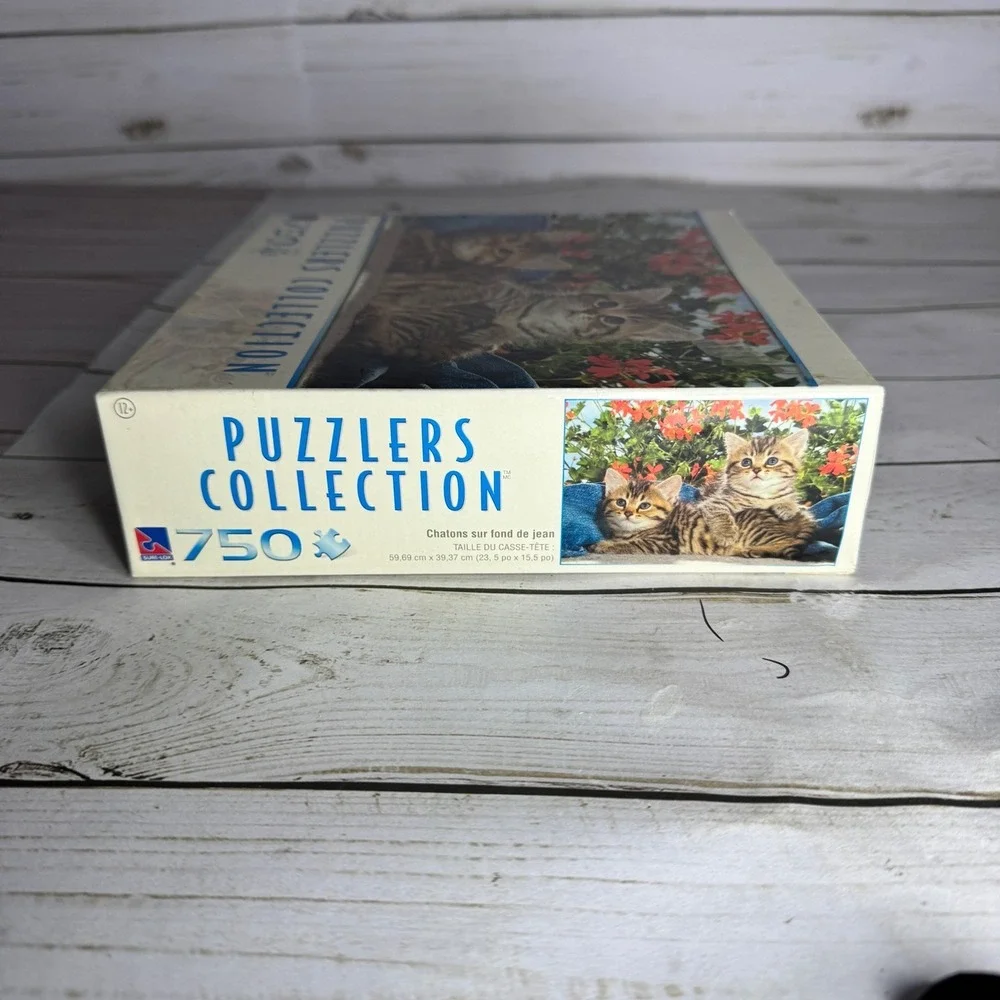 Denim Kittens 750‎ Piece Cat Puzzle 2008 Puzzlers Collection New Sealed